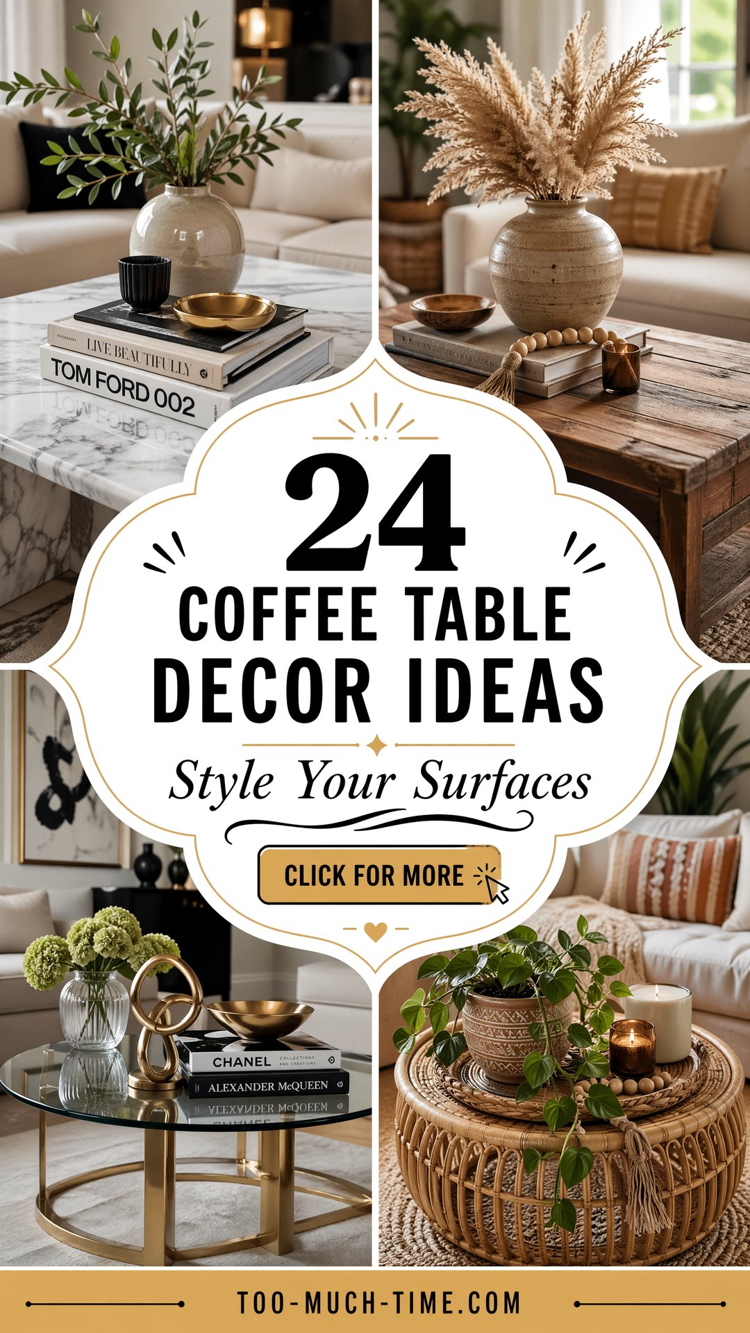 24 Coffee Table Decor Ideas to Style Surfaces At Home - 24 Coffee Table Decor Ideas to Style Surfaces At Home