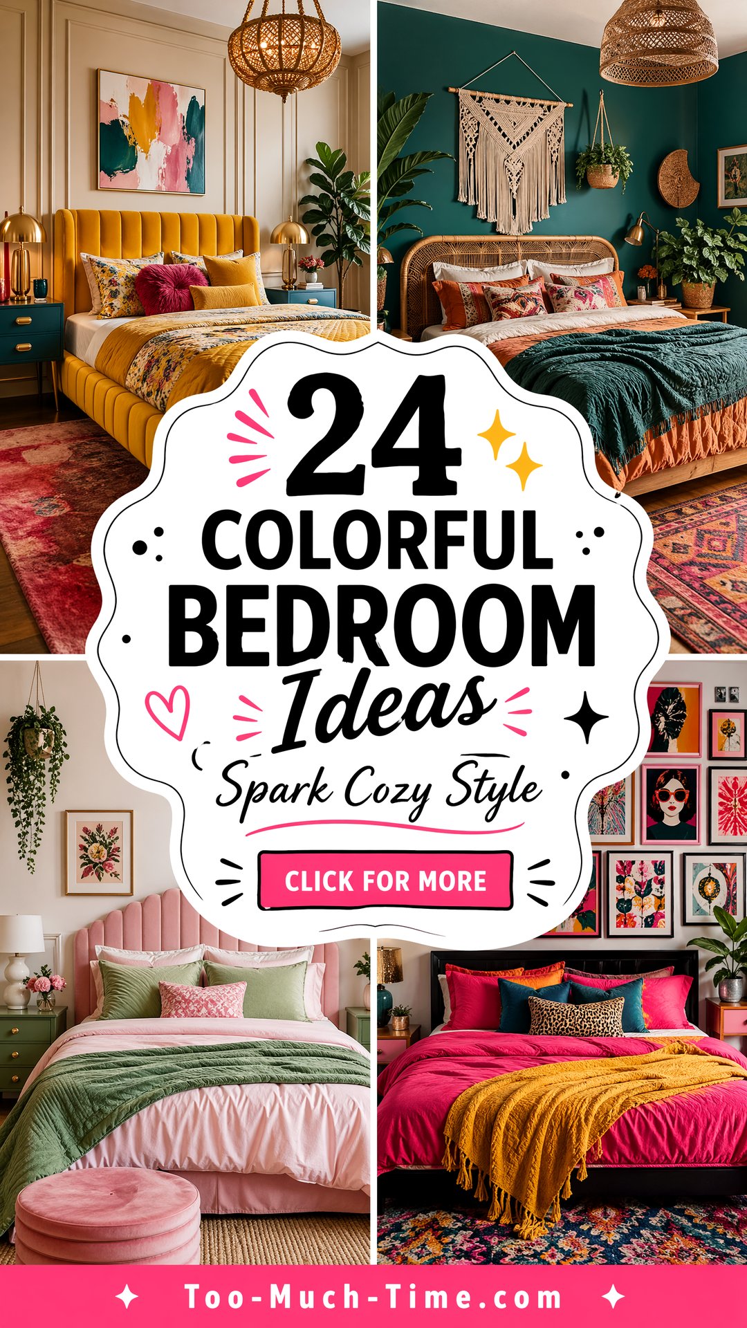24 Colorful Bedroom Ideas to Spark Cozy Style for You - 24 Colorful Bedroom Ideas to Spark Cozy Style for You