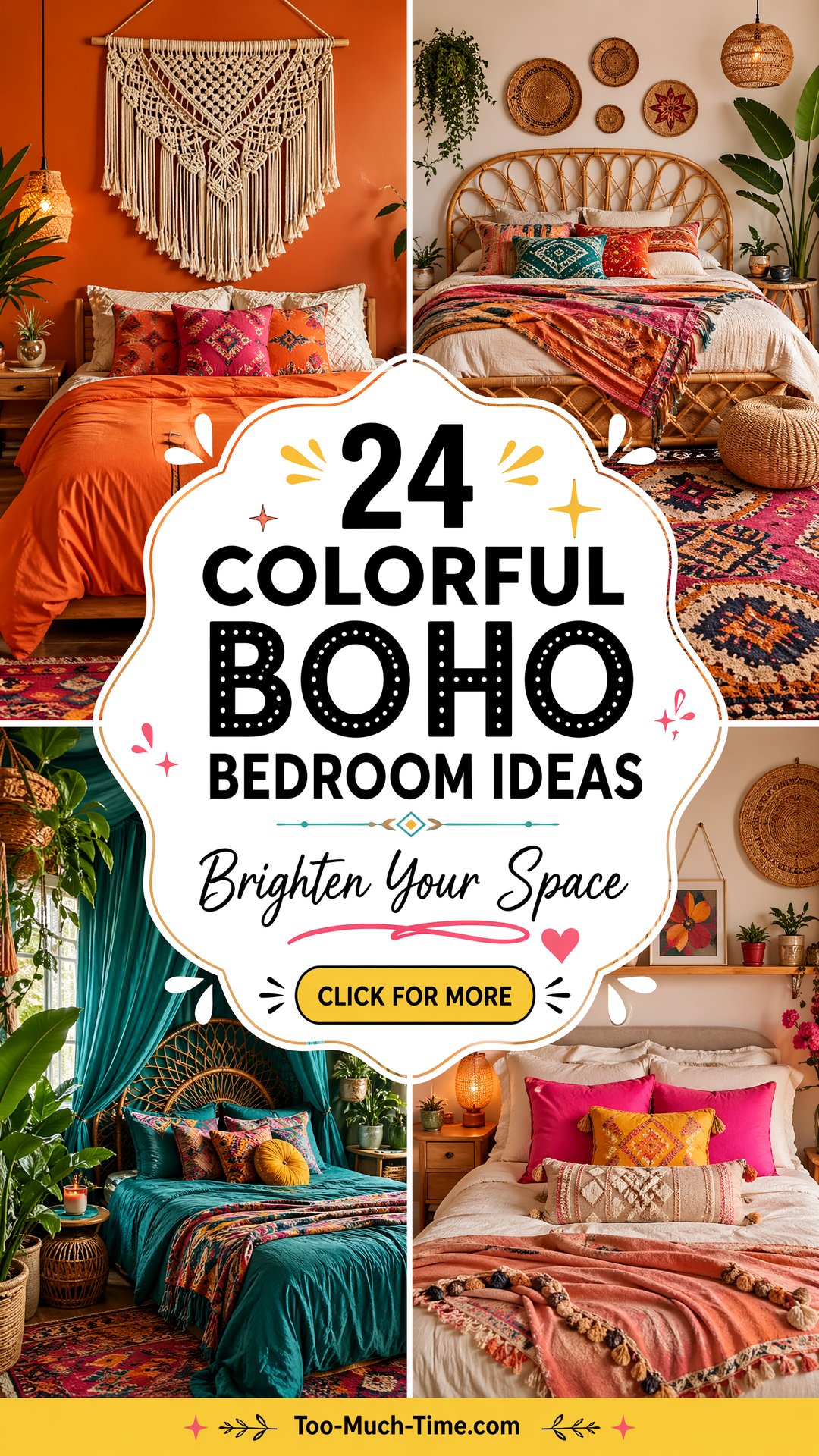 24 Colorful Boho Bedroom Ideas to Brighten Spaces Today - 24 Colorful Boho Bedroom Ideas to Brighten Spaces Today