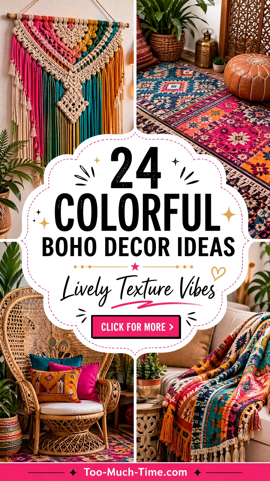 24 Colorful Boho Decor Ideas for Lively Textures Today - 24 Colorful Boho Decor Ideas for Lively Textures Today