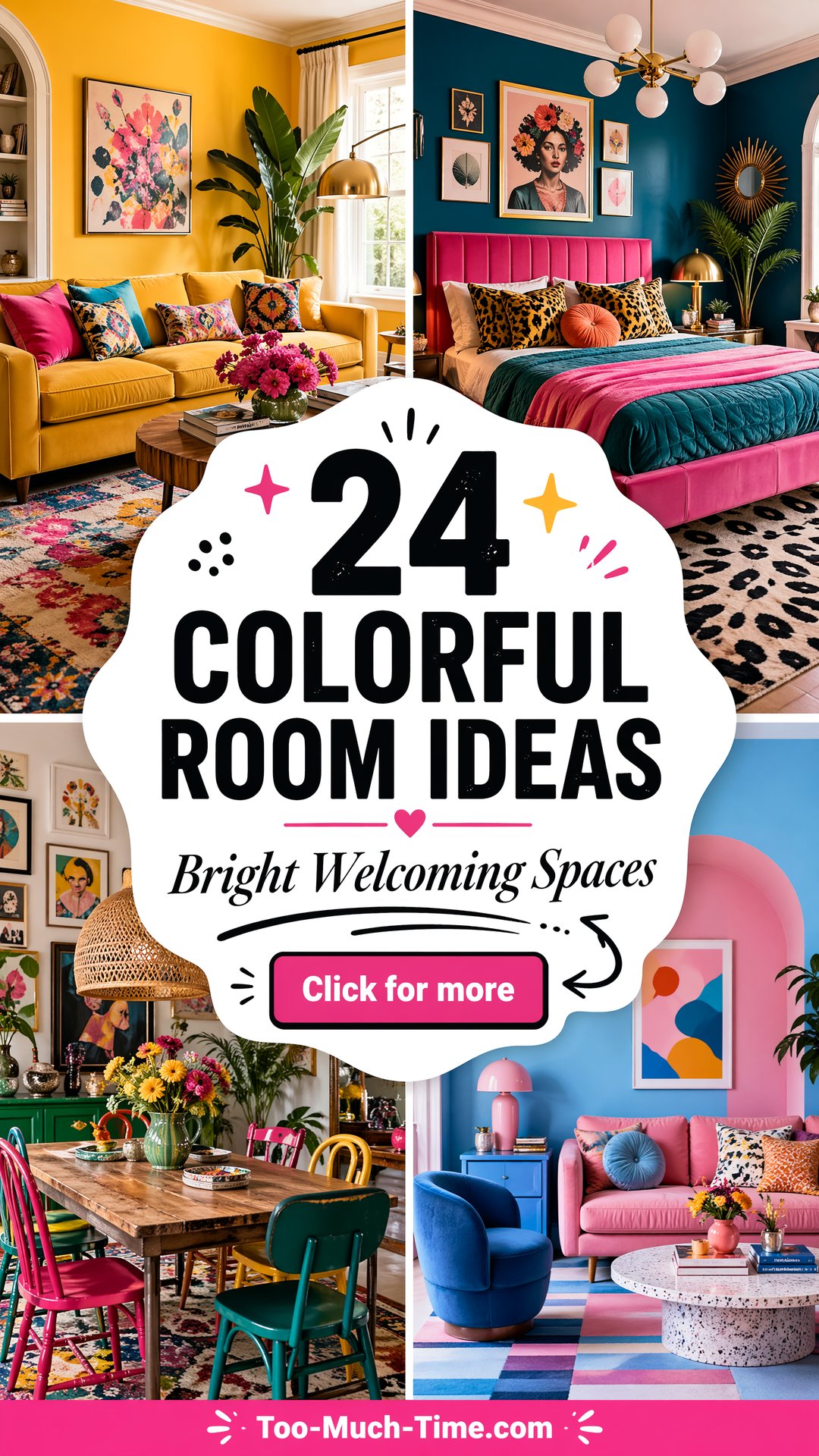 24 Colorful Room Ideas for Bright Welcoming Spaces - 24 Colorful Room Ideas for Bright, Welcoming Spaces