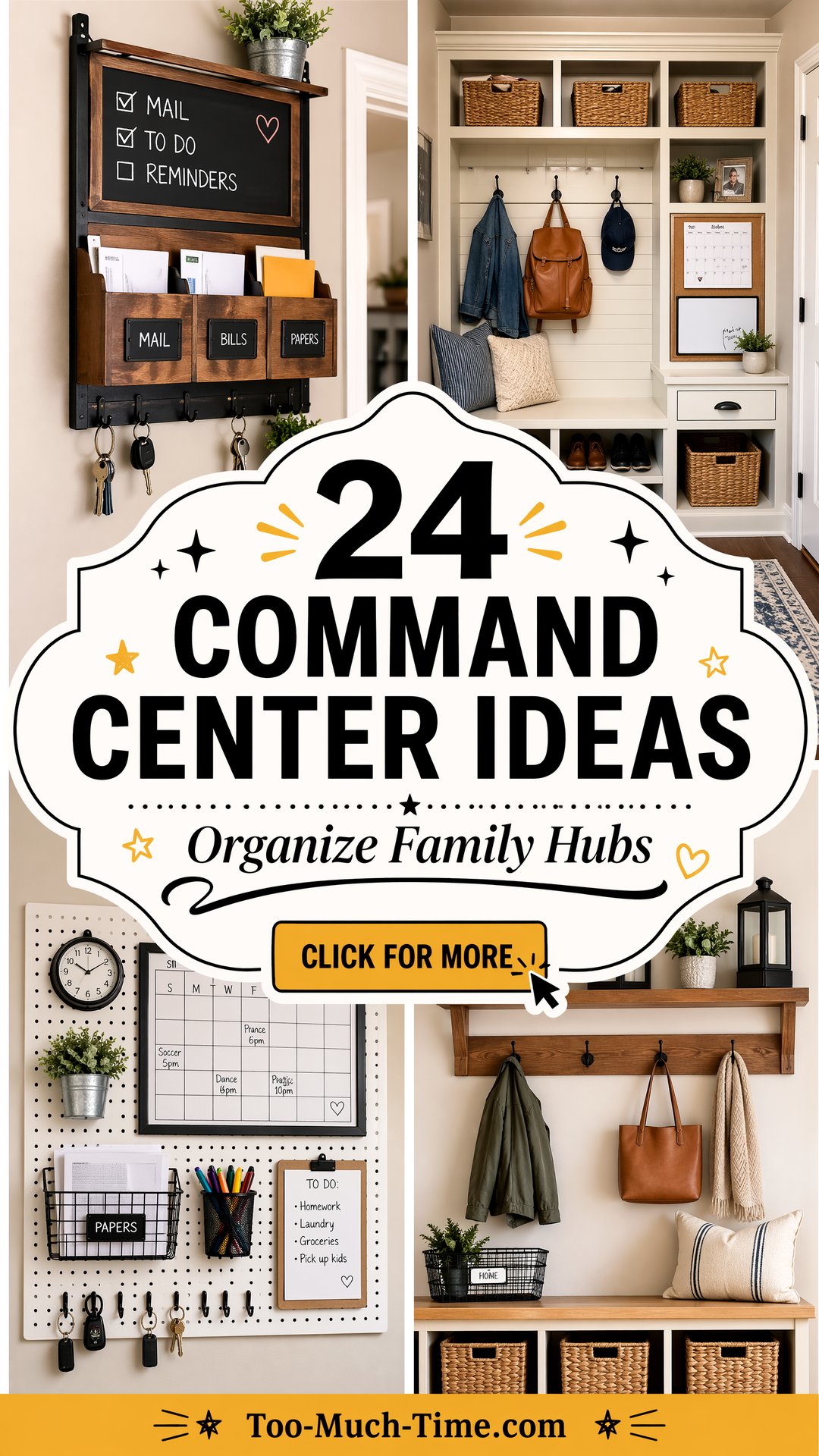 24 Command Center Ideas for Organized Family Hubs Now - 24 Command Center Ideas for Organized Family Hubs Now