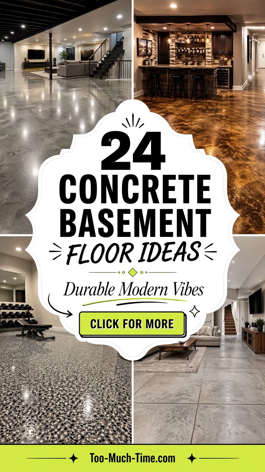 24 Concrete Basement Floor Ideas for Durable Vibes - 24 Concrete Basement Floor Ideas for Durable Vibes