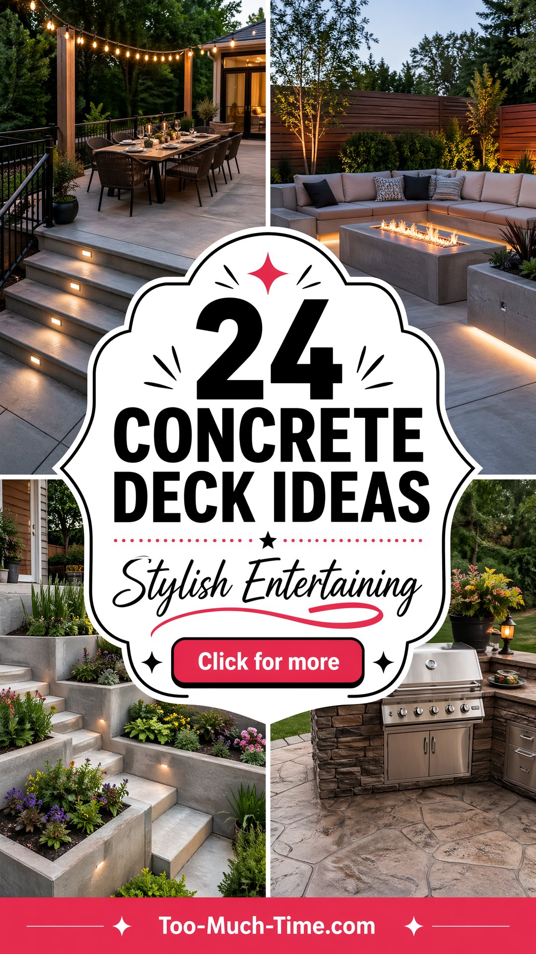 24 Concrete Deck Ideas for Stylish Outdoor Entertaining - 24 Concrete Deck Ideas for Stylish Outdoor Entertaining