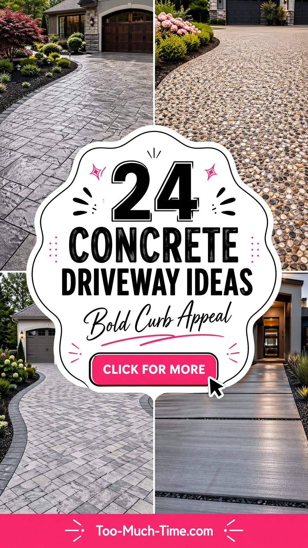 24 Concrete Driveway Ideas for Bold Curb Appeal Today - 24 Concrete Driveway Ideas for Bold Curb Appeal Today