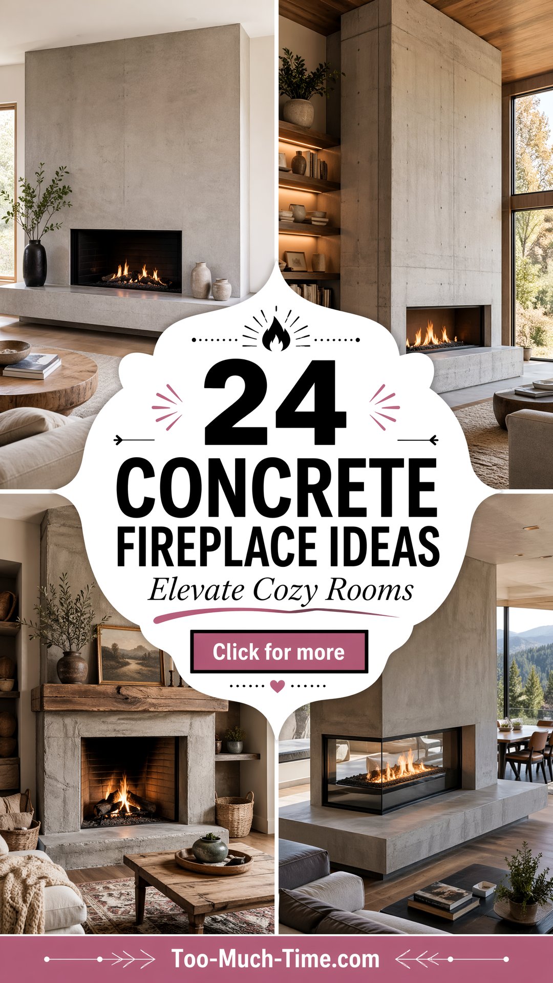 24 Concrete Fireplace Ideas to Elevate Cozy Rooms Today - 24 Concrete Fireplace Ideas to Elevate Cozy Rooms Today