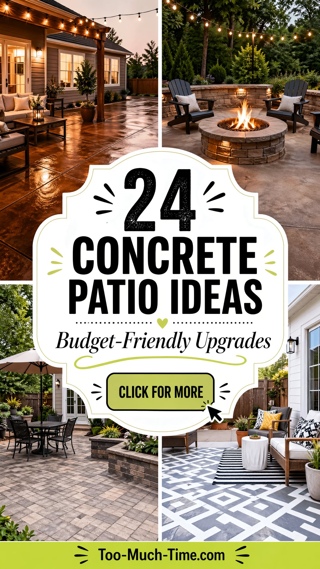 24 Concrete Patio Ideas On a Budget for Easy Upgrades - 24 Concrete Patio Ideas On a Budget for Easy Upgrades