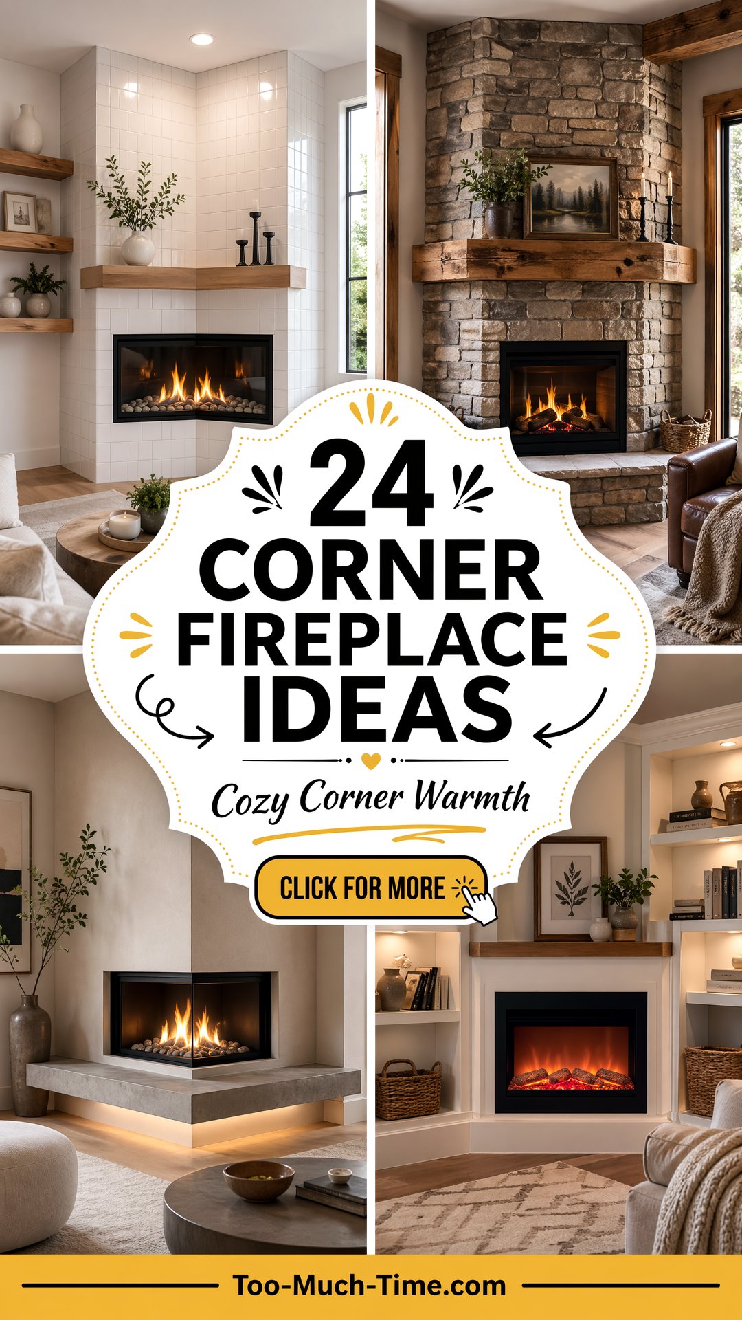 24 Corner Fireplace Ideas Chic Warmth for Corners - 24 Corner Fireplace Ideas: Chic Warmth for Corners
