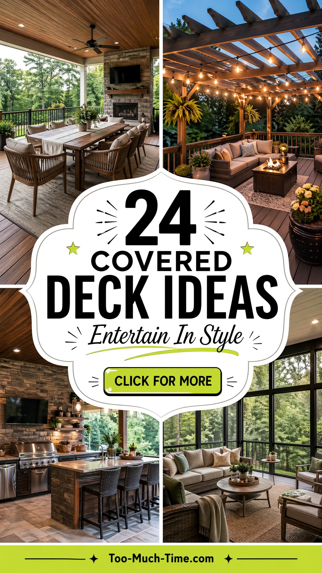 24 Covered Deck Ideas for Entertaining Outdoors At Home - 24 Covered Deck Ideas for Entertaining Outdoors At Home
