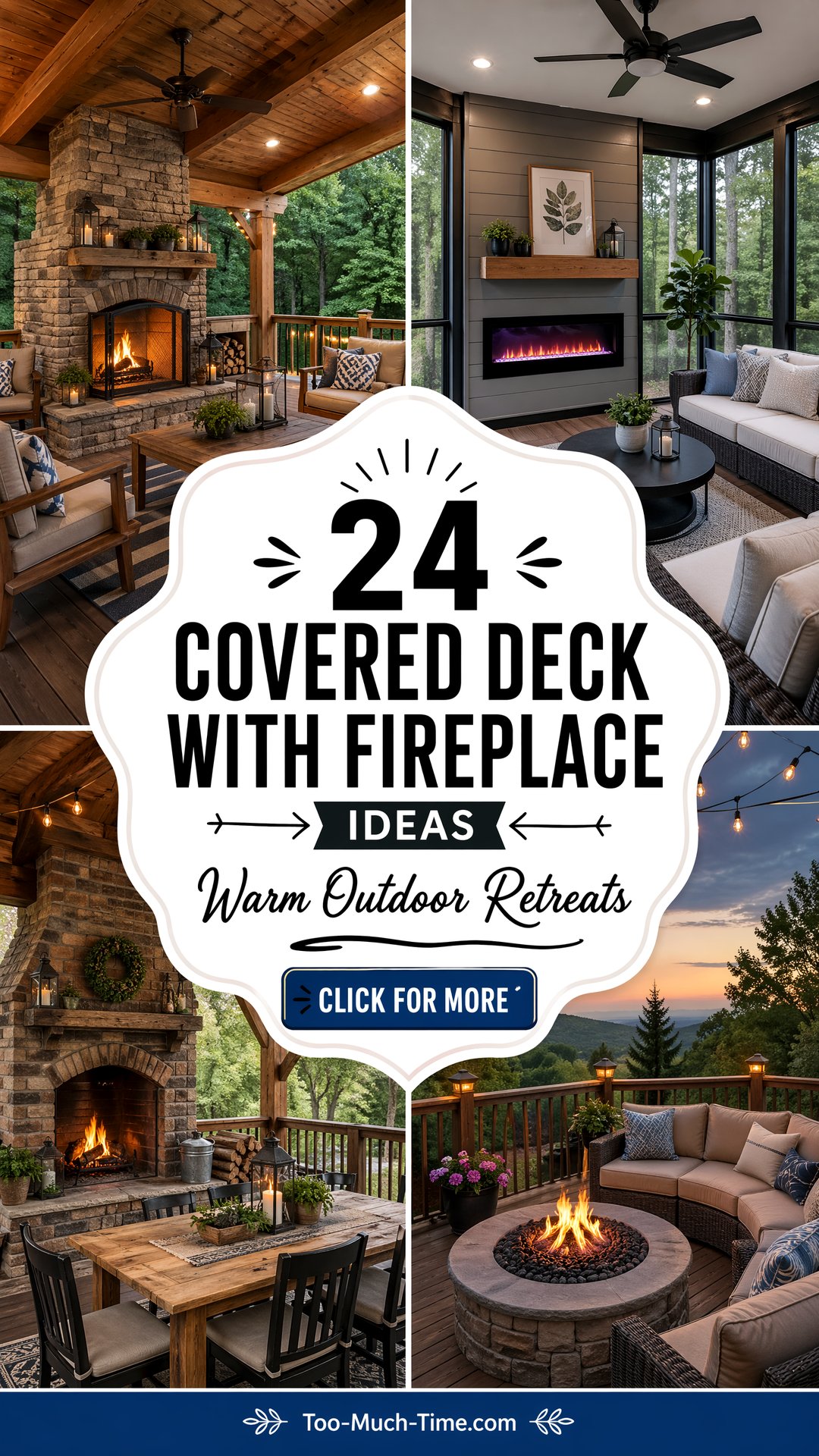 24 Covered Deck with Fireplace Ideas for Cozy Spaces - 24 Covered Deck with Fireplace Ideas for Cozy Spaces
