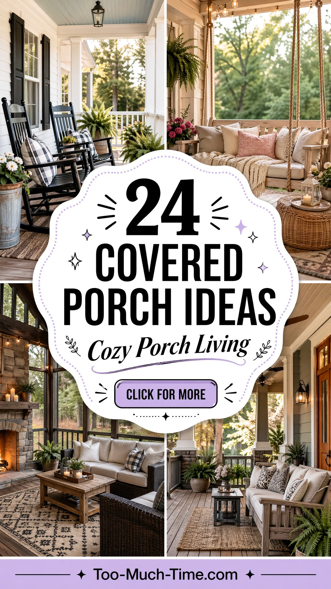 24 Covered Porch Ideas for Cozy Outdoor Living Ideas - 24 Covered Porch Ideas for Cozy Outdoor Living Ideas
