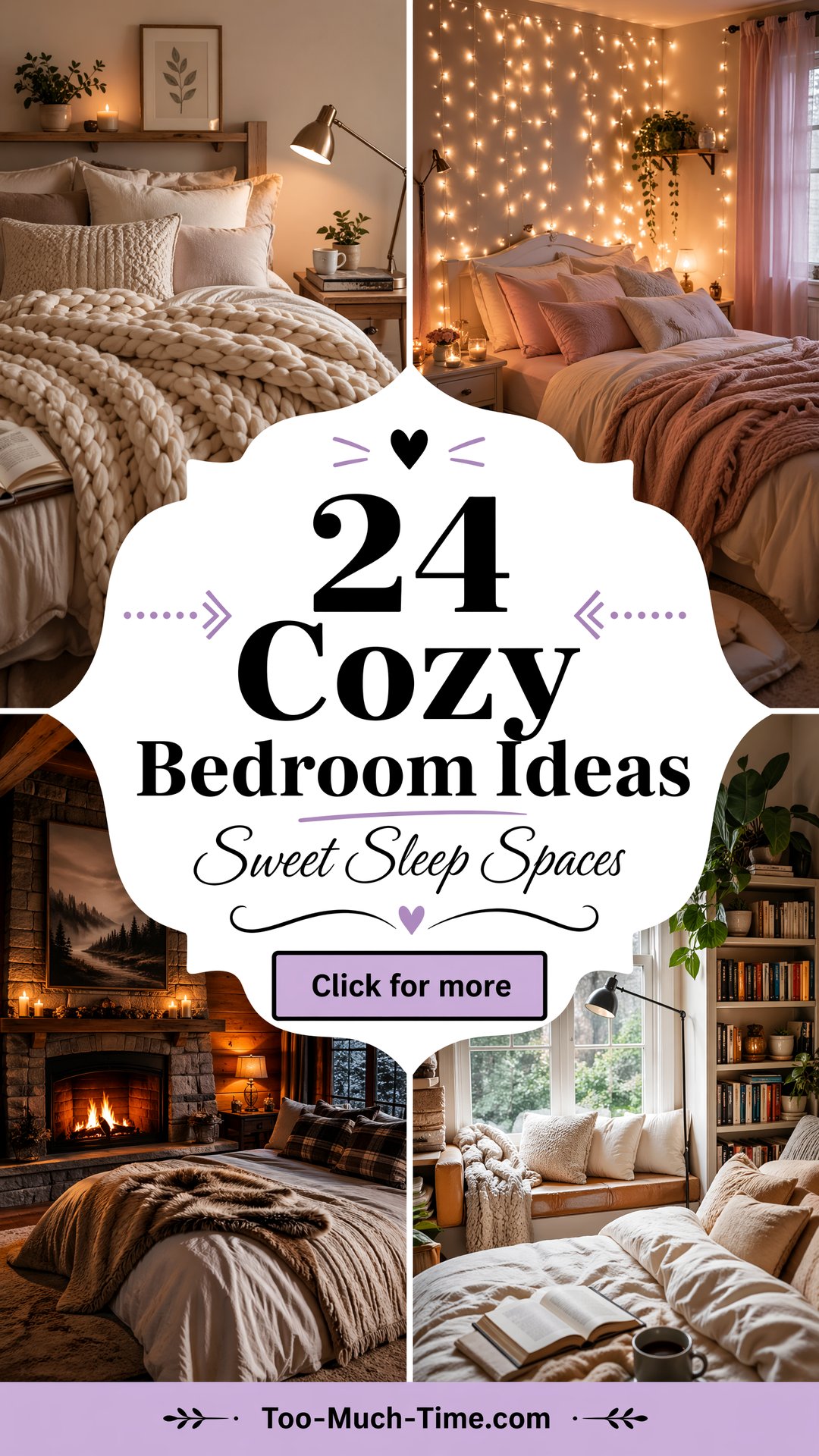 24 Cozy Bedroom Ideas That Make Sweet Sleeping Spaces - 24 Cozy Bedroom Ideas That Make Sweet Sleeping Spaces