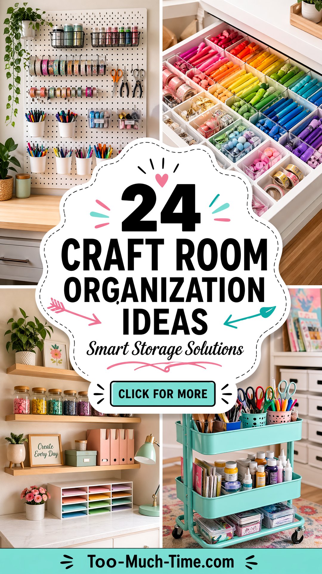 24 Craft Room Organization Ideas Smart Storage Tips - 24 Craft Room Organization Ideas Smart Storage Tips