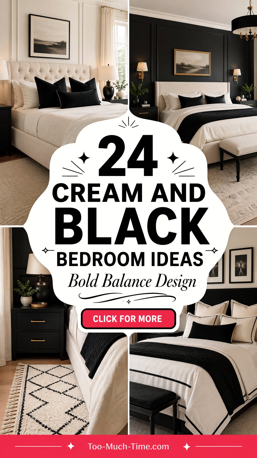 24 Cream and Black Bedroom Ideas Bold Balance Today - 24 Cream and Black Bedroom Ideas Bold Balance Today