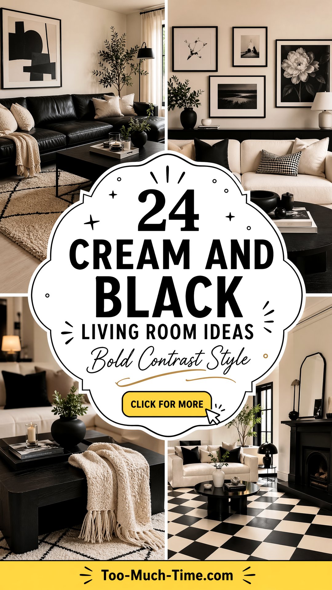 24 Cream and Black Living Room Ideas Bold Contrast - 24 Cream and Black Living Room Ideas Bold Contrast