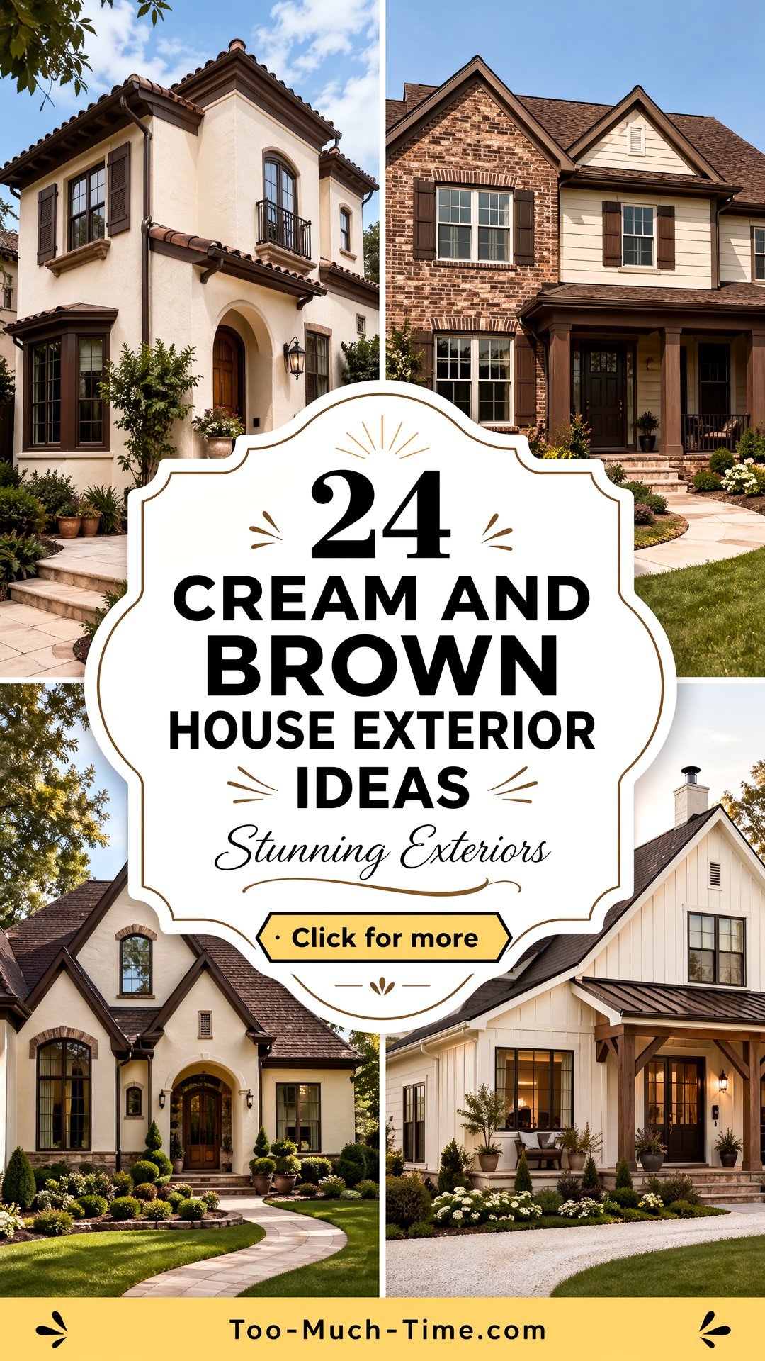 24 Cream and Brown House Exterior Ideas for Exteriors - 24 Cream and Brown House Exterior Ideas for Exteriors