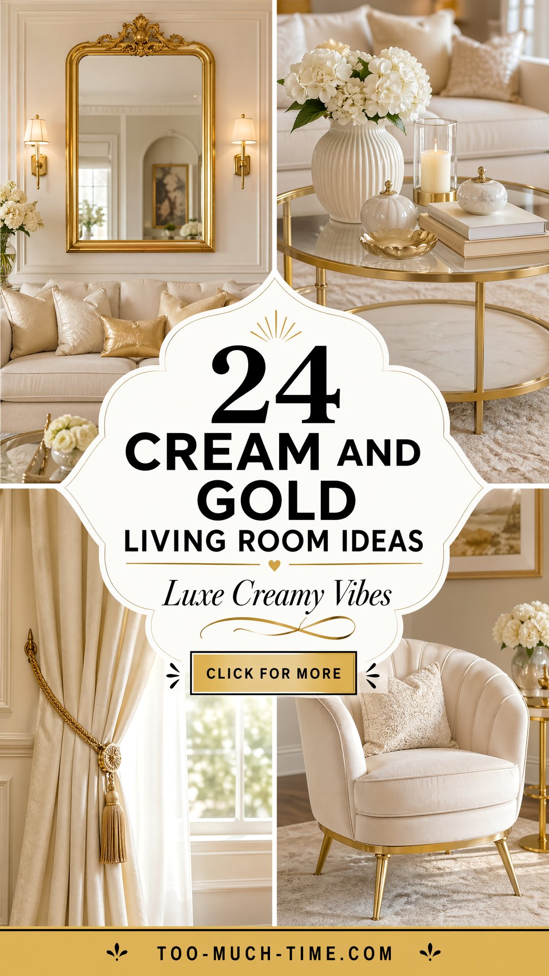 24 Cream and Gold Living Room Ideas for a Luxe Space - 24 Cream and Gold Living Room Ideas for a Luxe Space