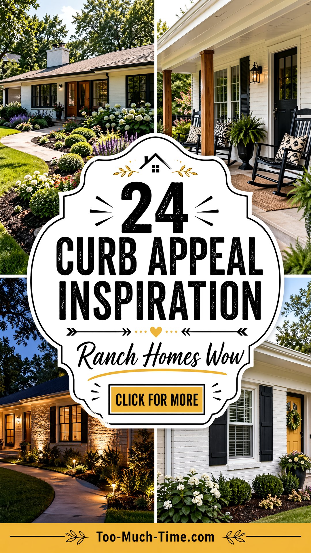 24 Curb Appeal Inspiration for Ranch Homes That Wow - 24 Curb Appeal Inspiration for Ranch Homes That Wow
