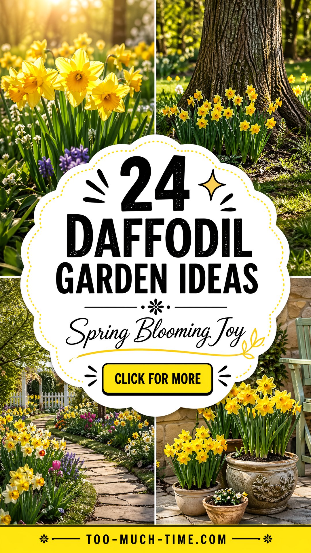 24 Daffodil Garden Ideas for Outdoors and Landscaping - 24 Daffodil Garden Ideas for Outdoors and Landscaping