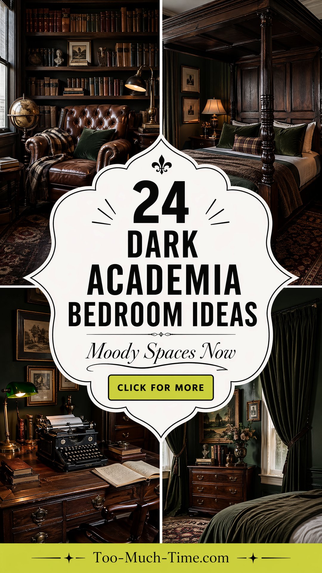 24 Dark Academia Bedroom Ideas for Moody Spaces Now - 24 Dark Academia Bedroom Ideas for Moody Spaces Now