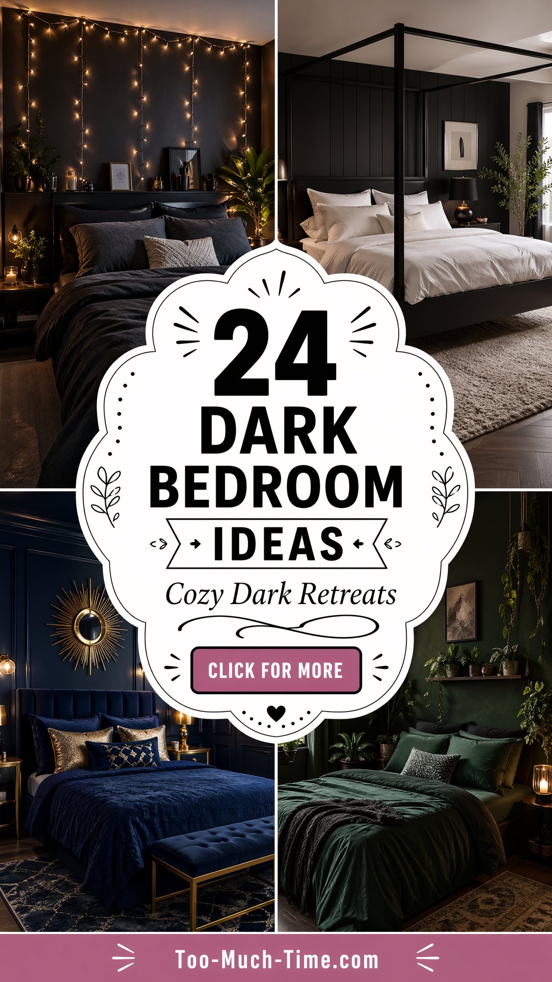 24 Dark Bedroom Ideas for Interiors and Cozy Vibes Today - 24 Dark Bedroom Ideas for Interiors and Cozy Vibes Today