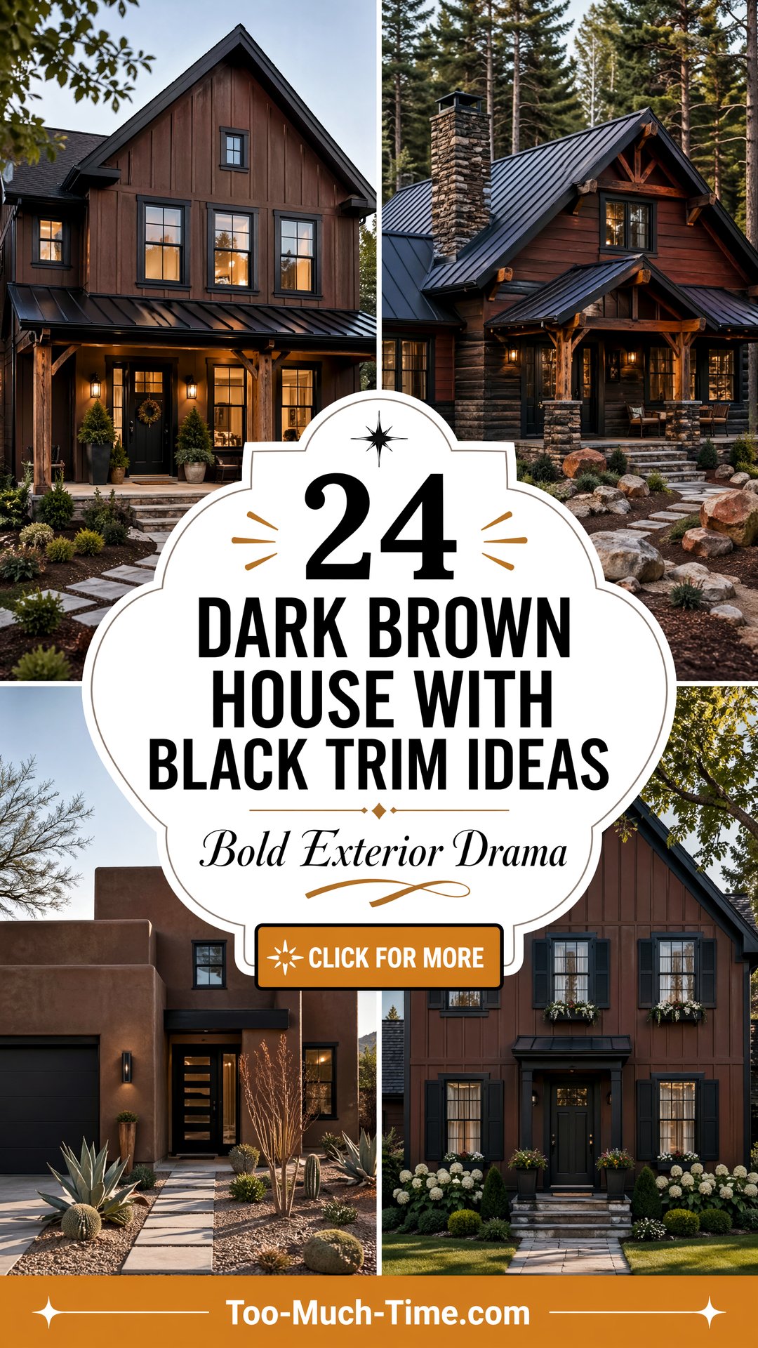 24 Dark Brown House with Black Trim for Exteriors Today - 24 Dark Brown House with Black Trim for Exteriors Today