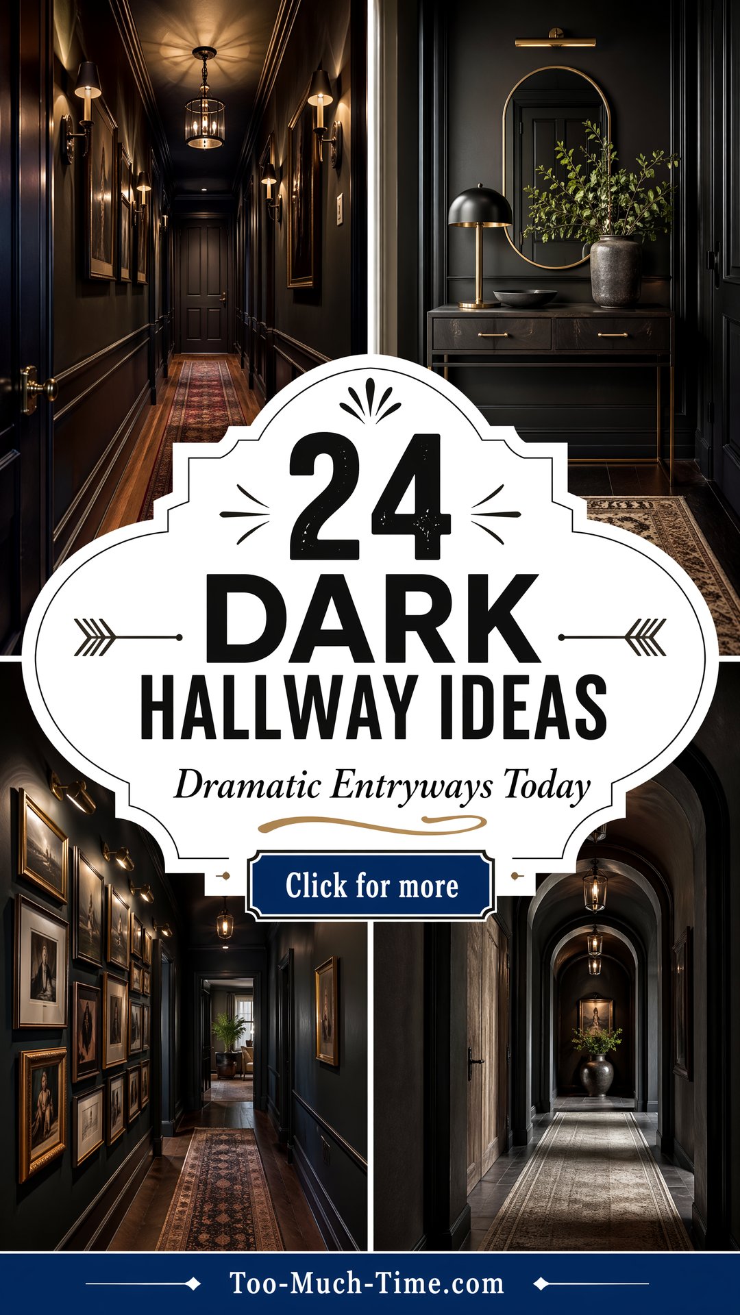 24 Dark Hallway Ideas for Dramatic Entryways Today - 24 Dark Hallway Ideas for Dramatic Entryways Today