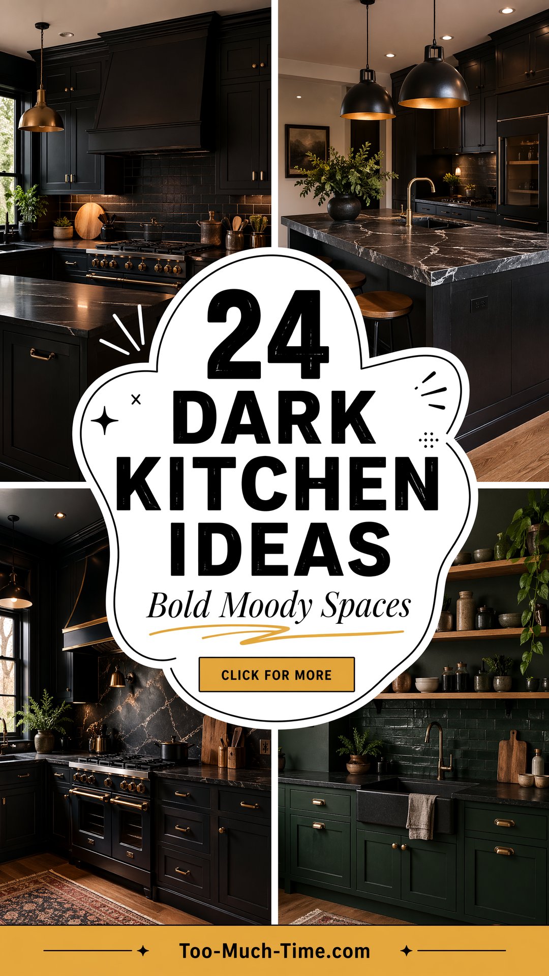 24 Dark Kitchen Ideas for Bold Moody Spaces Today - 24 Dark Kitchen Ideas for Bold, Moody Spaces Today