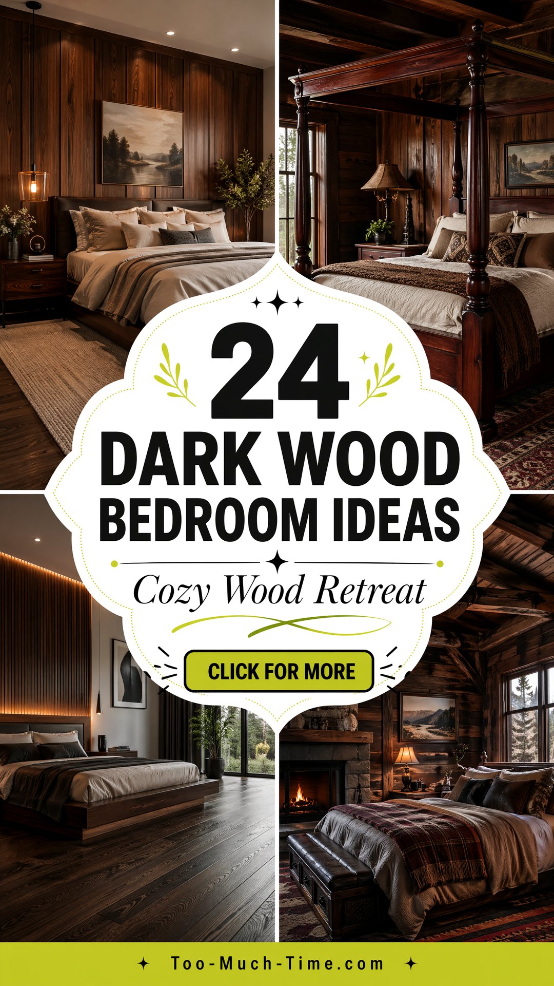 24 Dark Wood Bedroom Ideas for Cozy Retreat At Home. - 24 Dark Wood Bedroom Ideas for Cozy Retreat At Home.