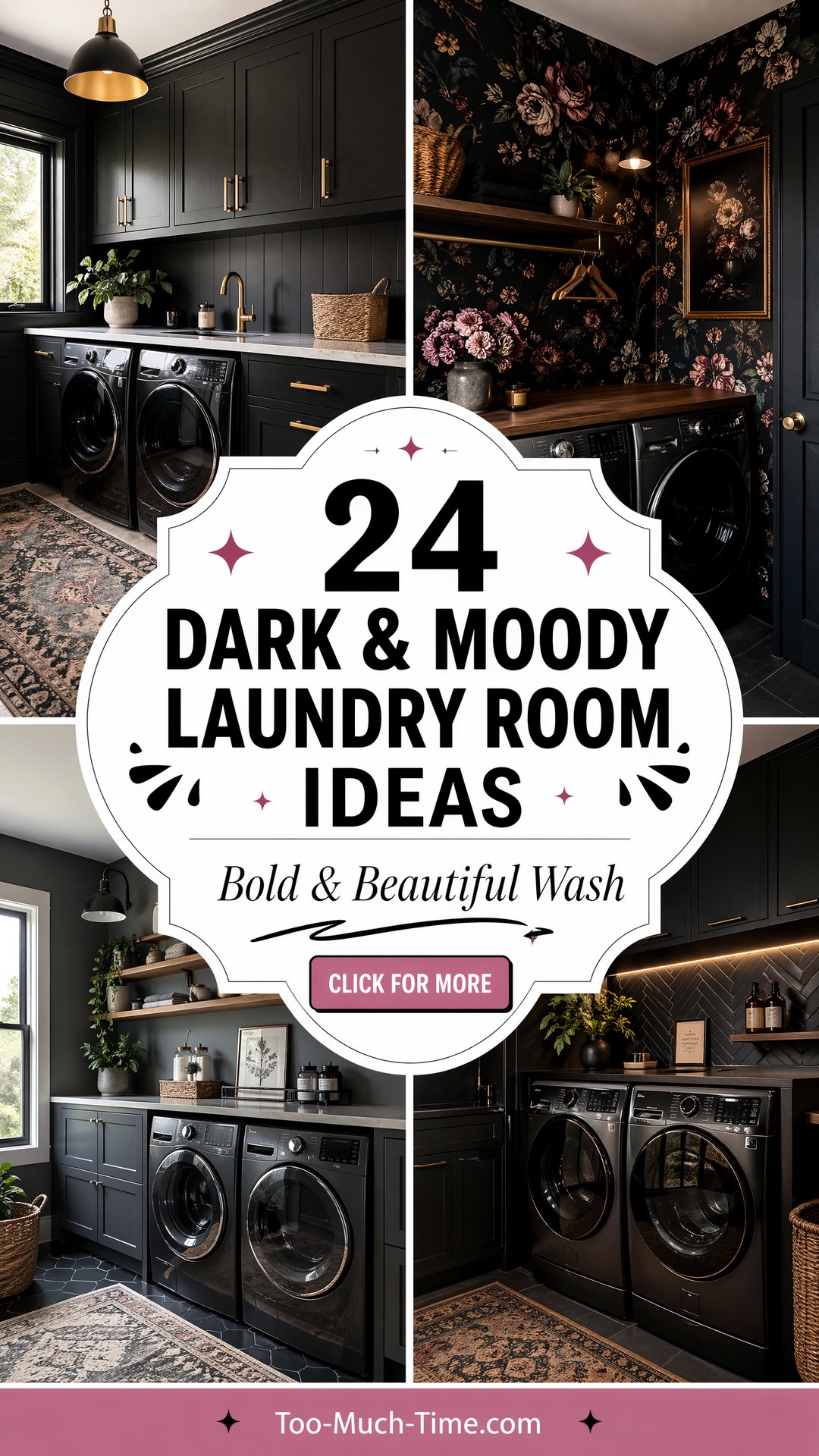 24 Dark and Moody Laundry Room Ideas for Fresh Look - 24 Dark & Moody Laundry Room Ideas for Fresh Look