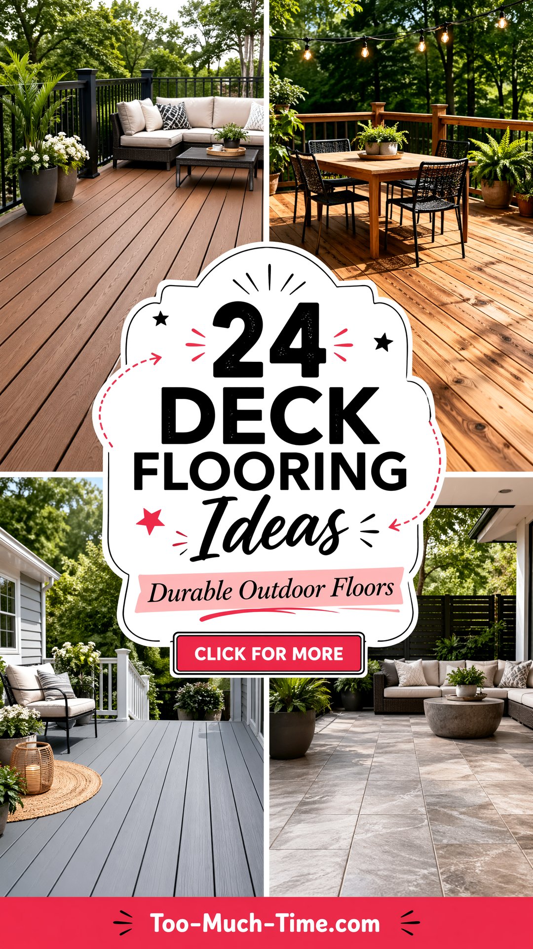 24 Deck Flooring Ideas for Durable Outdoor Floors Today - 24 Deck Flooring Ideas for Durable Outdoor Floors Today