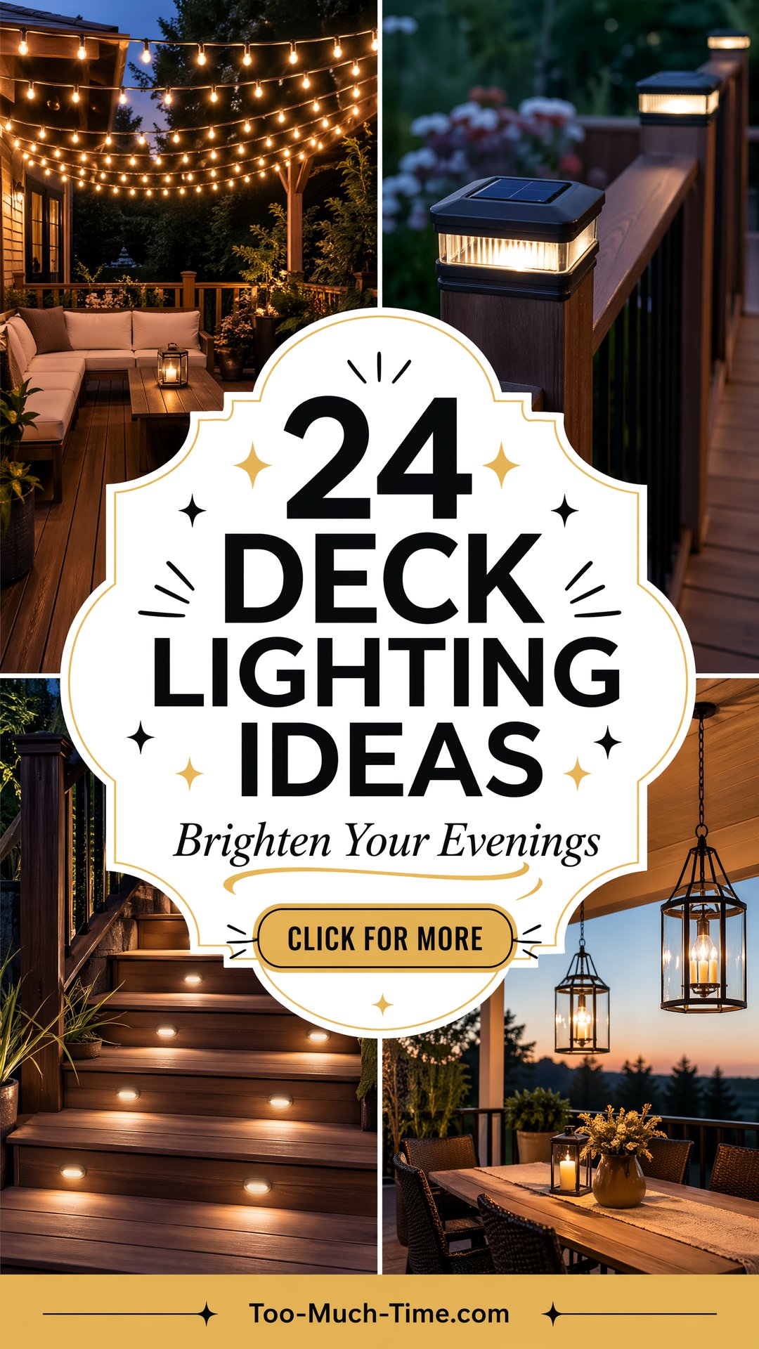 24 Deck Lighting Ideas to Brighten Outdoor Evenings - 24 Deck Lighting Ideas to Brighten Outdoor Evenings