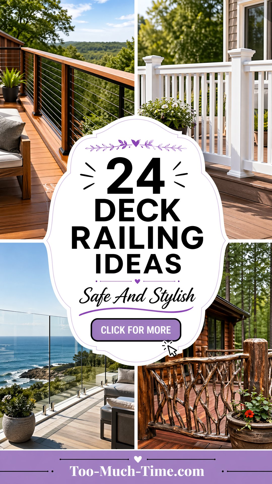 24 Deck Railing Ideas to Elevate Curb Appeal and Safety - 24 Deck Railing Ideas to Elevate Curb Appeal and Safety