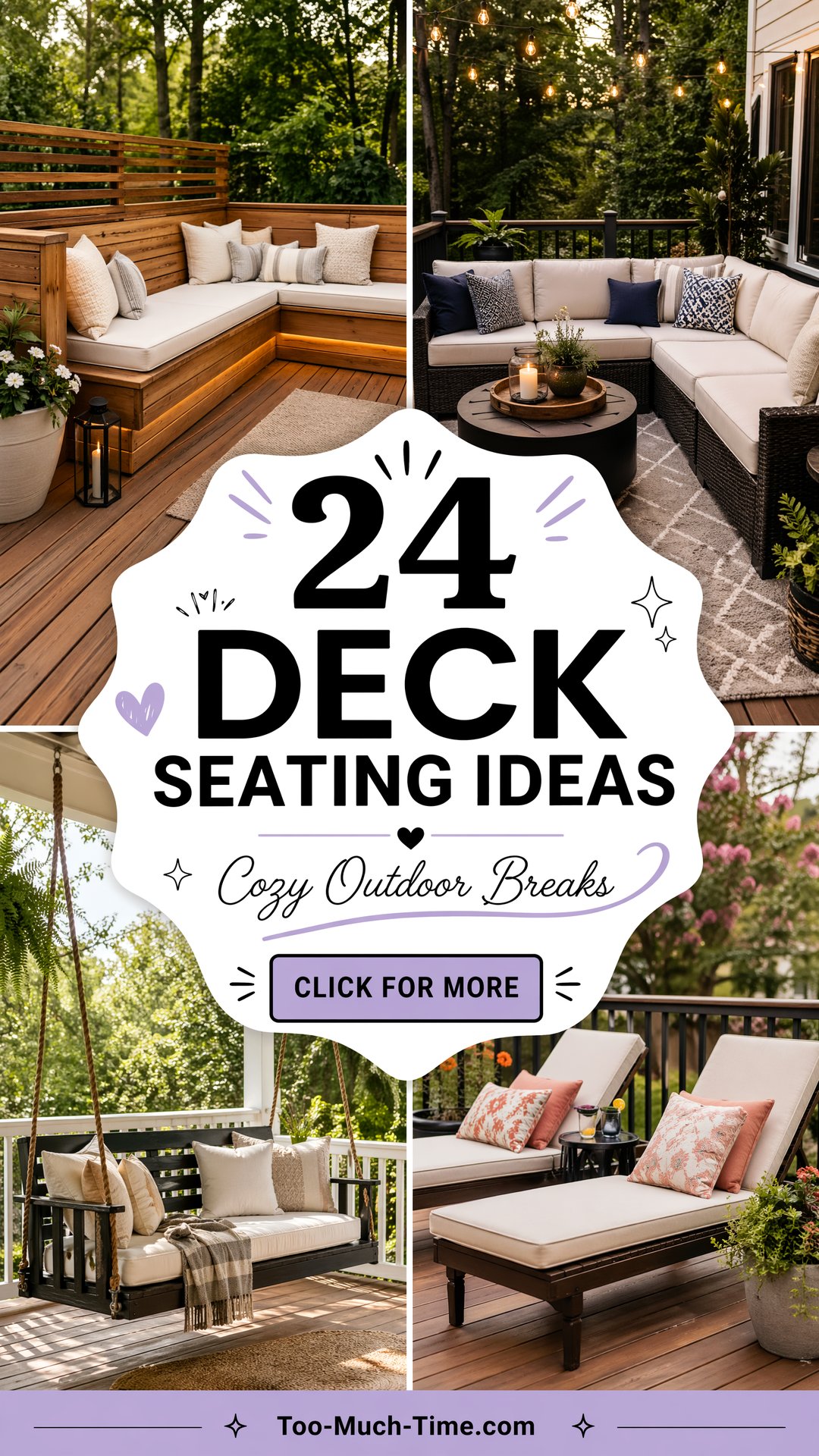 24 Deck Seating Ideas for Cozy Outdoor Breaks Today - 24 Deck Seating Ideas for Cozy Outdoor Breaks Today