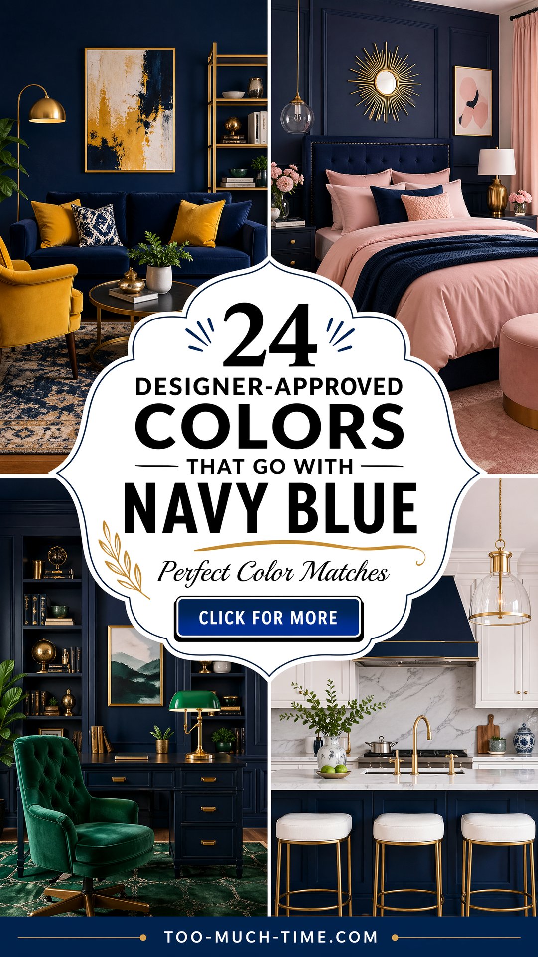 24 Designer-approved Colors That Go with Navy Blue - 24 Designer-approved Colors That Go with Navy Blue