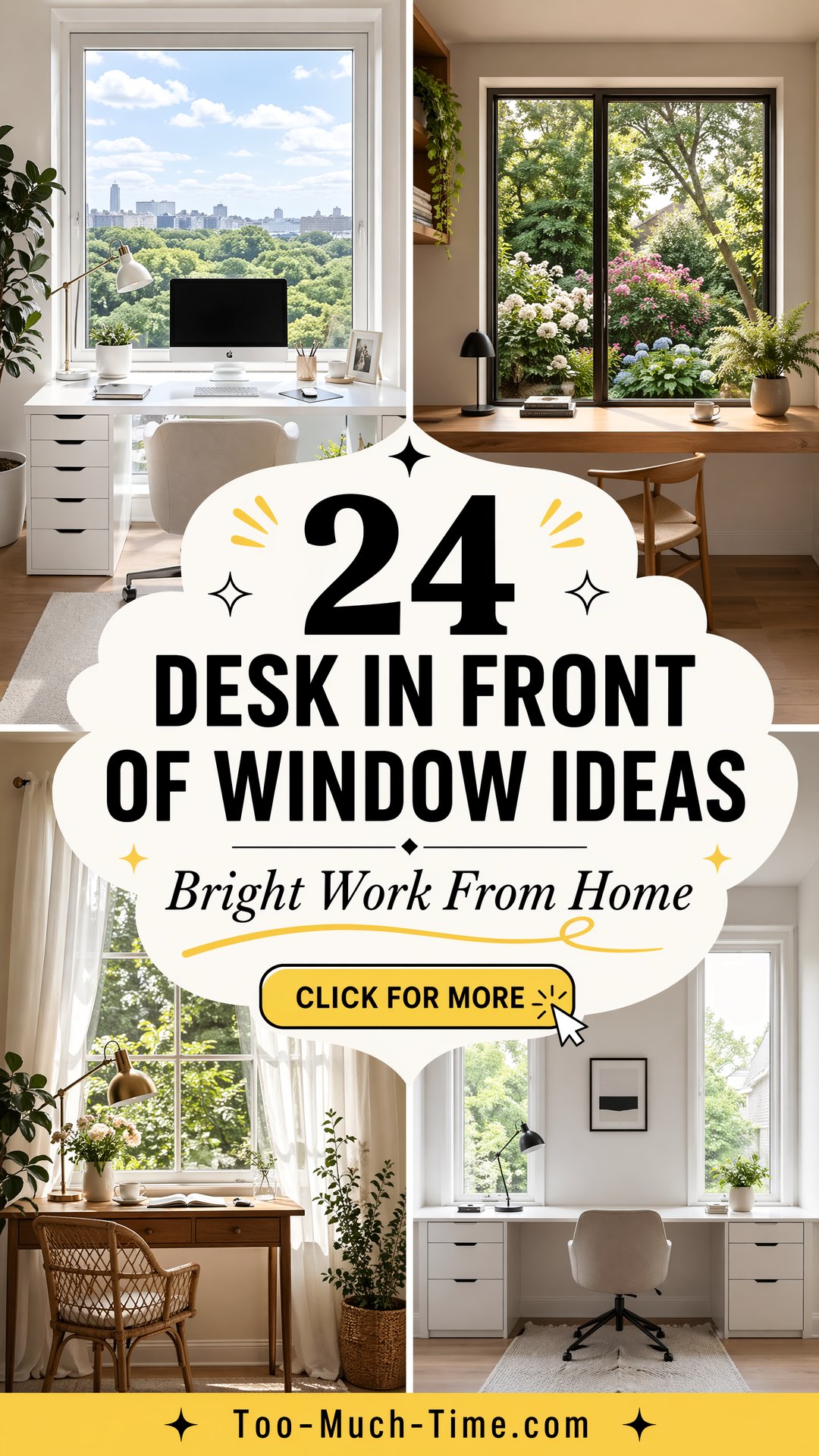 24 Desk in Front Of Window Ideas Bright Functional - 24 Desk in Front Of Window Ideas: Bright, Functional