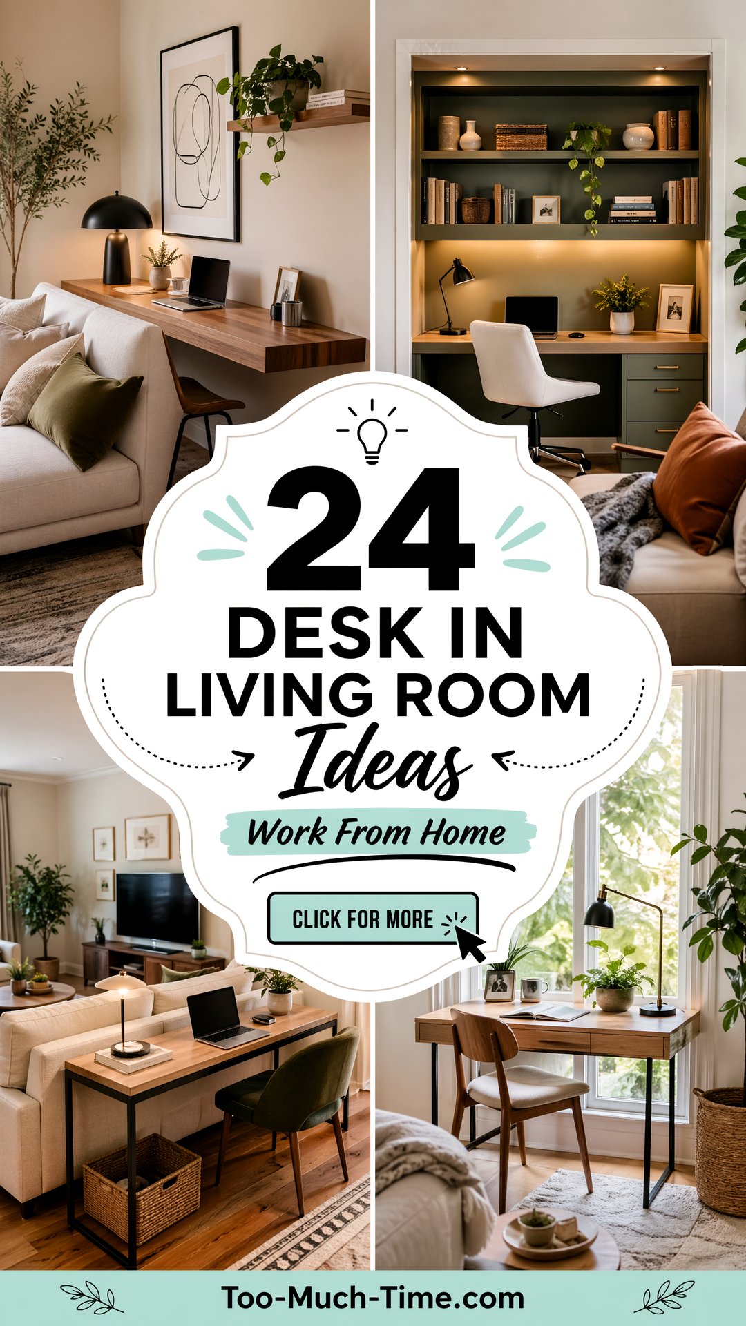 24 Desk in Living Room Ideas Style and Organization - 24 Desk in Living Room Ideas: Style and Organization
