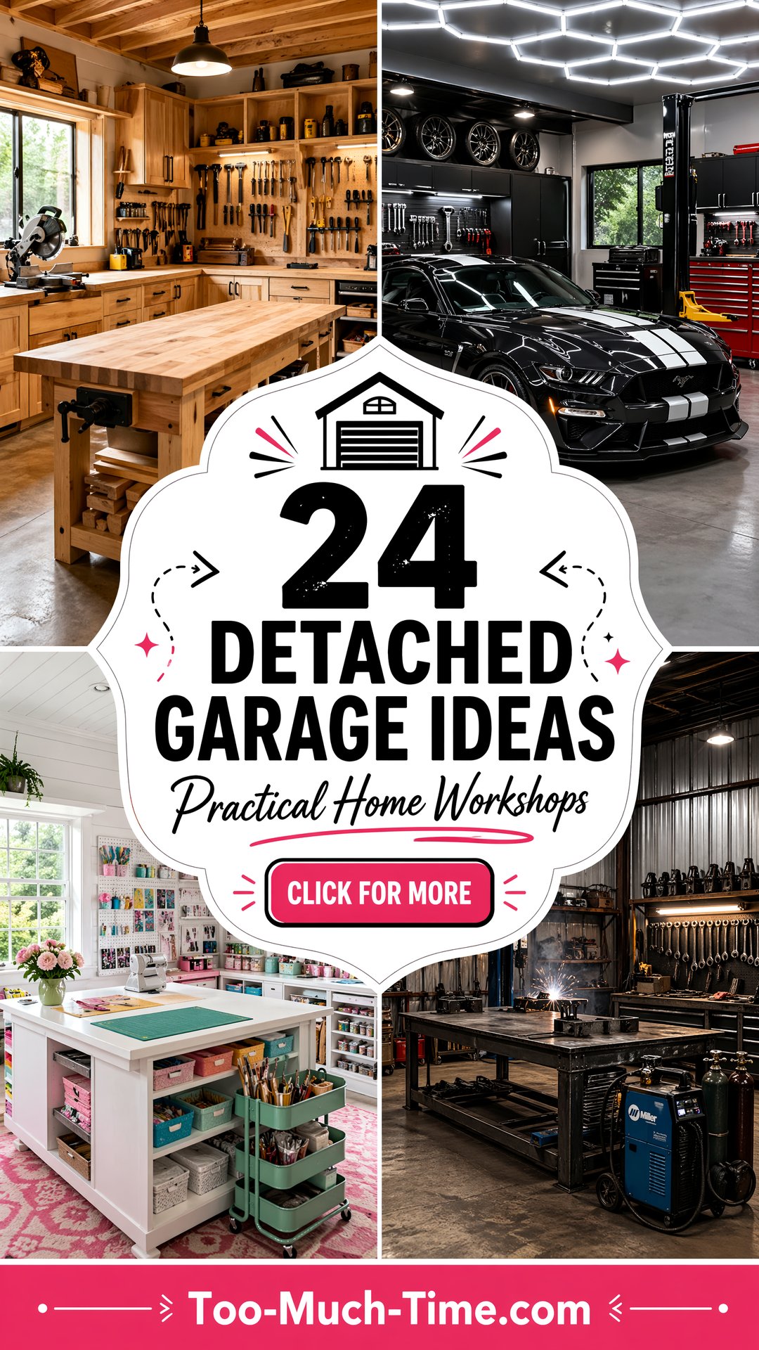 24 Detached Garage Ideas for Practical Home Workshops - 24 Detached Garage Ideas for Practical Home Workshops