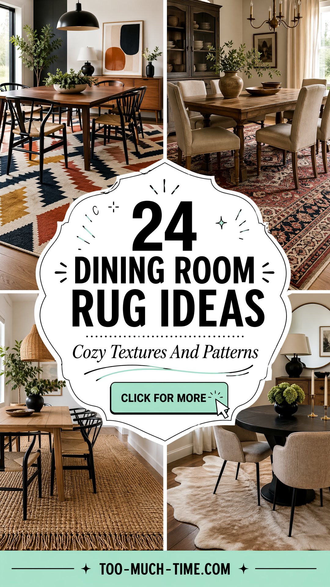 24 Dining Room Rug Ideas Cozy Patterns and Textures - 24 Dining Room Rug Ideas: Cozy Patterns and Textures