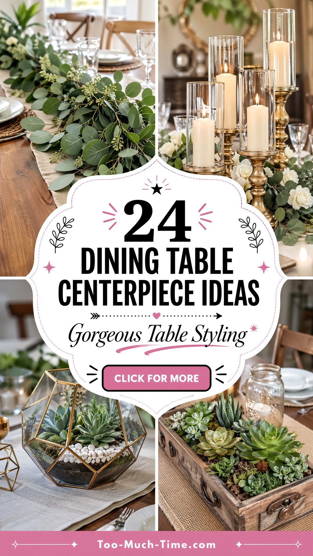 24 Dining Table Centerpiece Ideas for Gorgeous Tables - 24 Dining Table Centerpiece Ideas for Gorgeous Tables