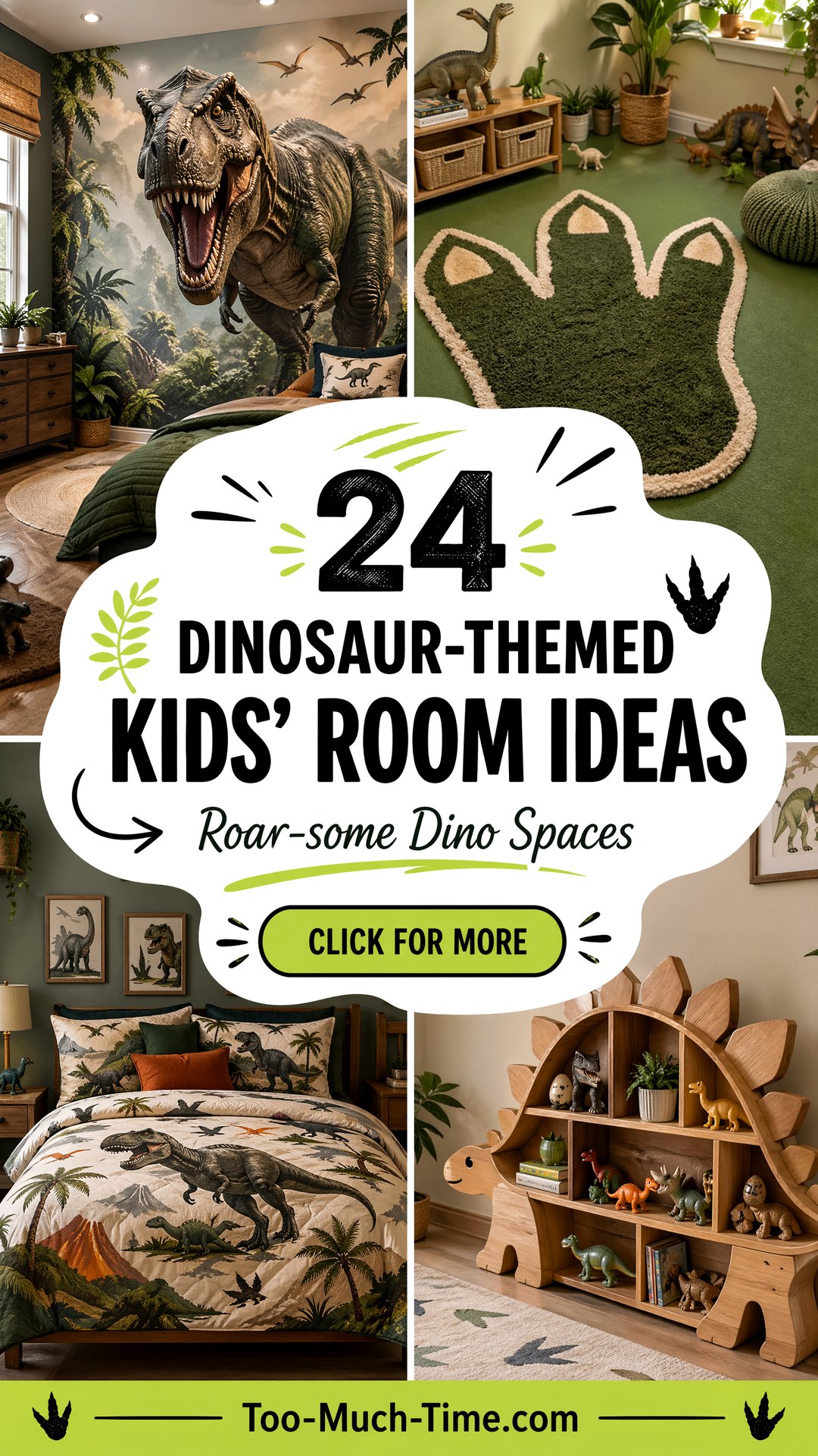24 Dinosaur-themed Kids Room Ideas Prehistoric Play - 24 Dinosaur-themed Kids' Room Ideas: Prehistoric Play