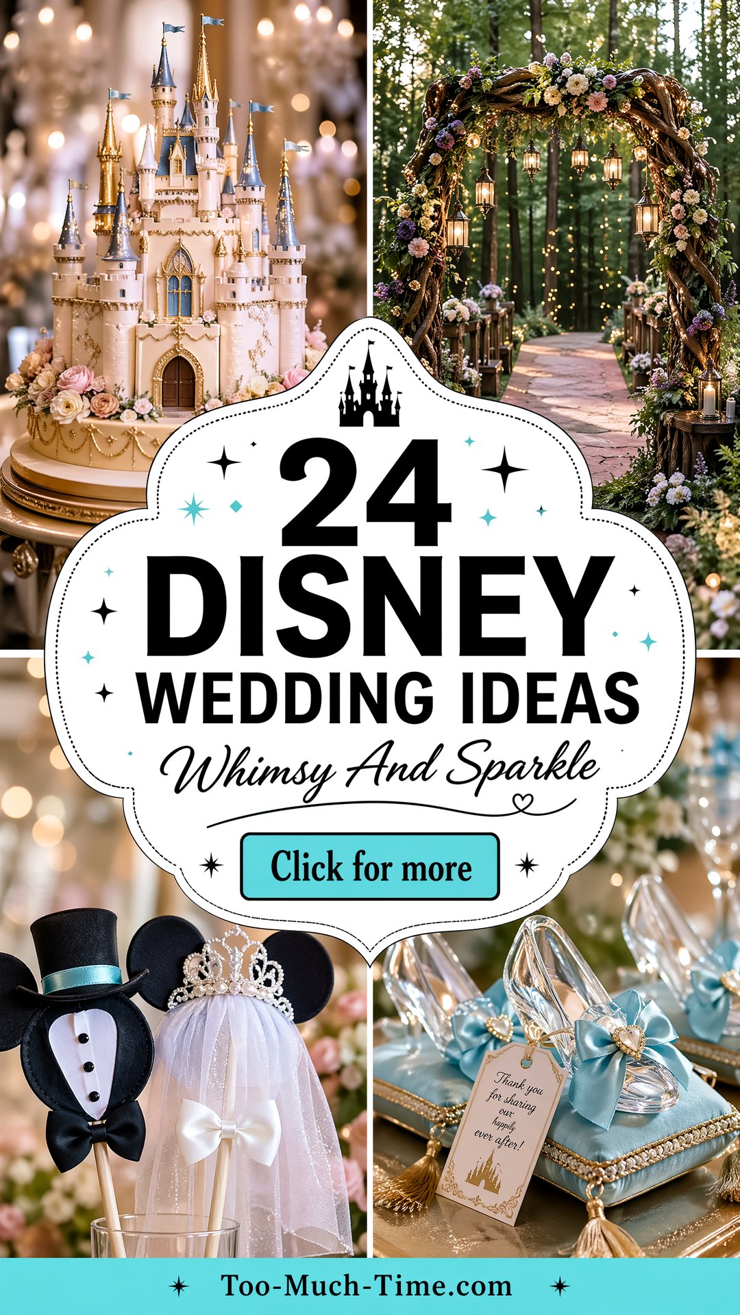 24 Disney Wedding Ideas to Inspire Whimsy and Sparkle - 24 Disney Wedding Ideas to Inspire Whimsy and Sparkle