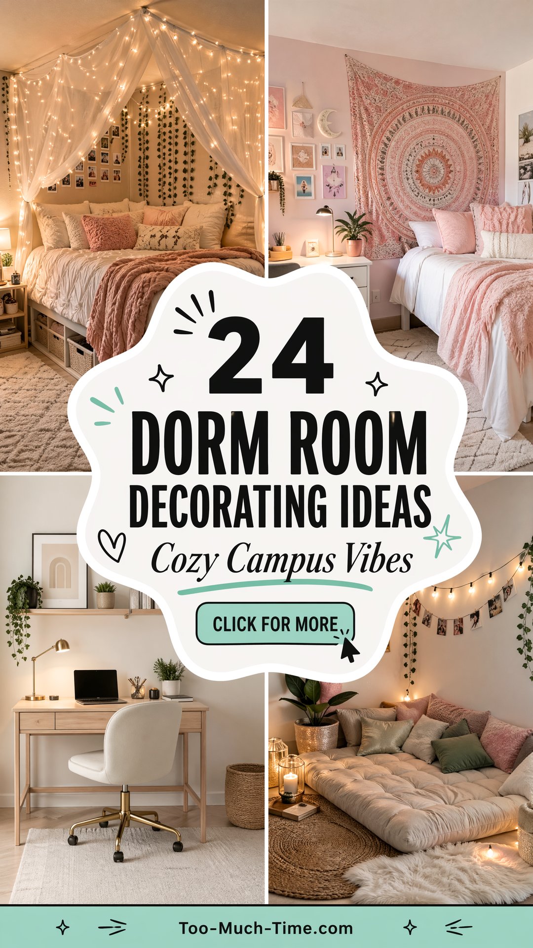 24 Dorm Room Decorating Ideas Simple Cozy Study Nook - 24 Dorm Room Decorating Ideas: Simple Cozy Study Nook