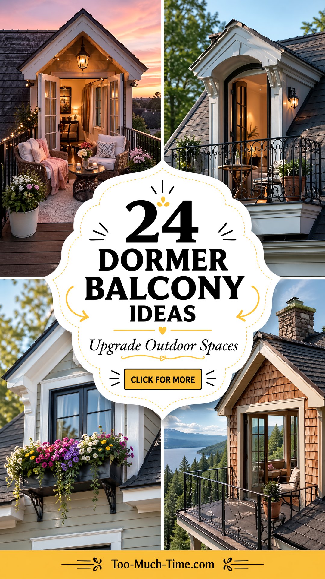 24 Dormer Balcony Ideas to Upgrade Outdoor Spaces Today - 24 Dormer Balcony Ideas to Upgrade Outdoor Spaces Today