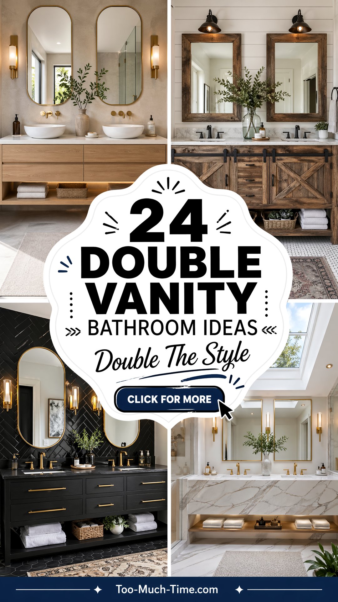 24 Double Vanity Bathroom Ideas to Boost Function Today - 24 Double Vanity Bathroom Ideas to Boost Function Today