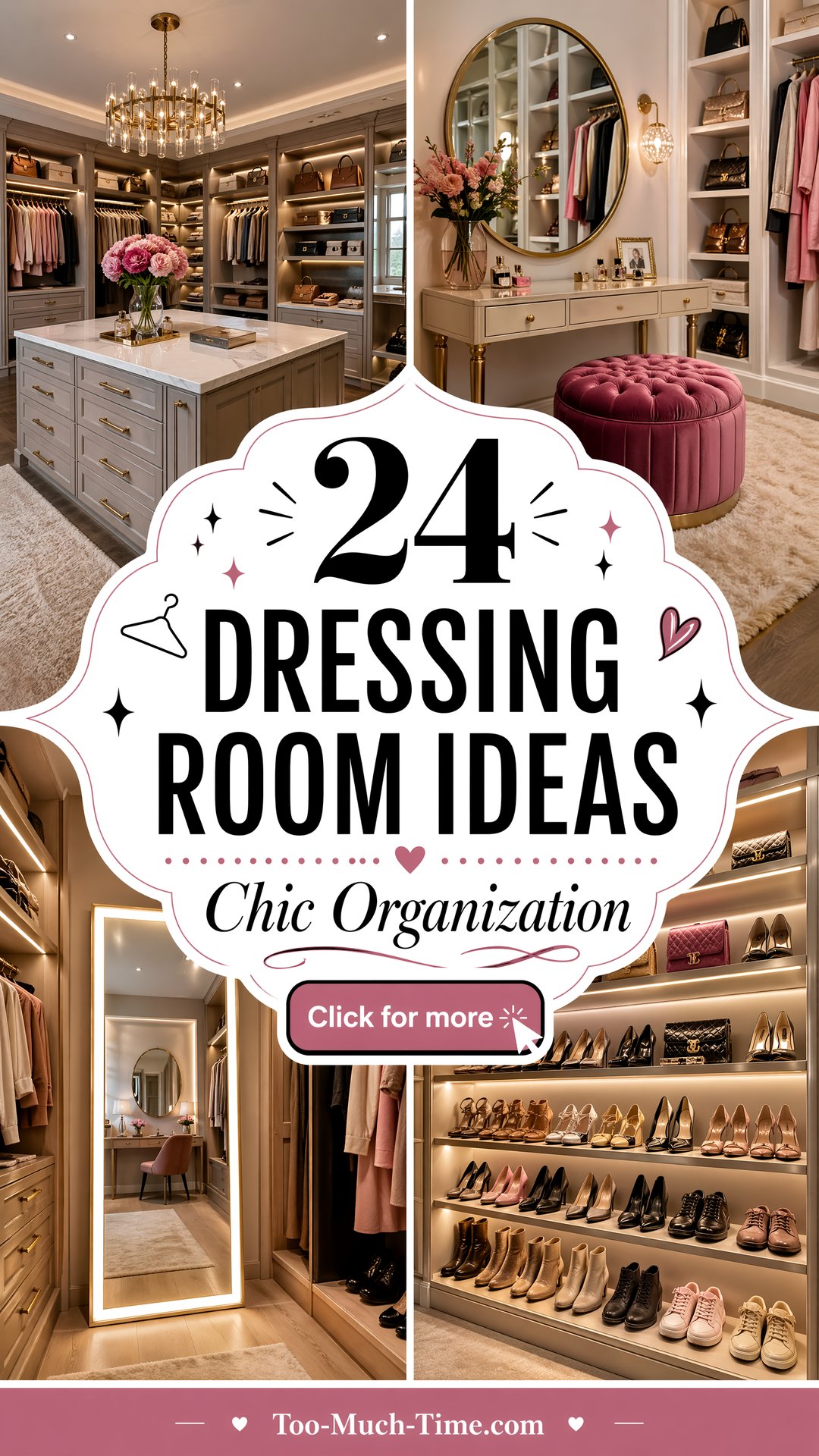 24 Dressing Room Ideas for Chic Organization - 24 Dressing Room Ideas for Chic Organization