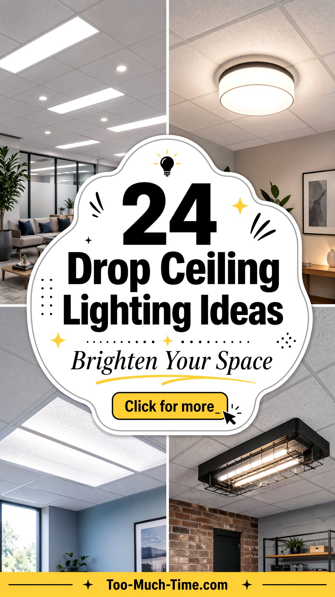 24 Drop Ceiling Lighting Ideas to Brighten Rooms Today - 24 Drop Ceiling Lighting Ideas to Brighten Rooms Today