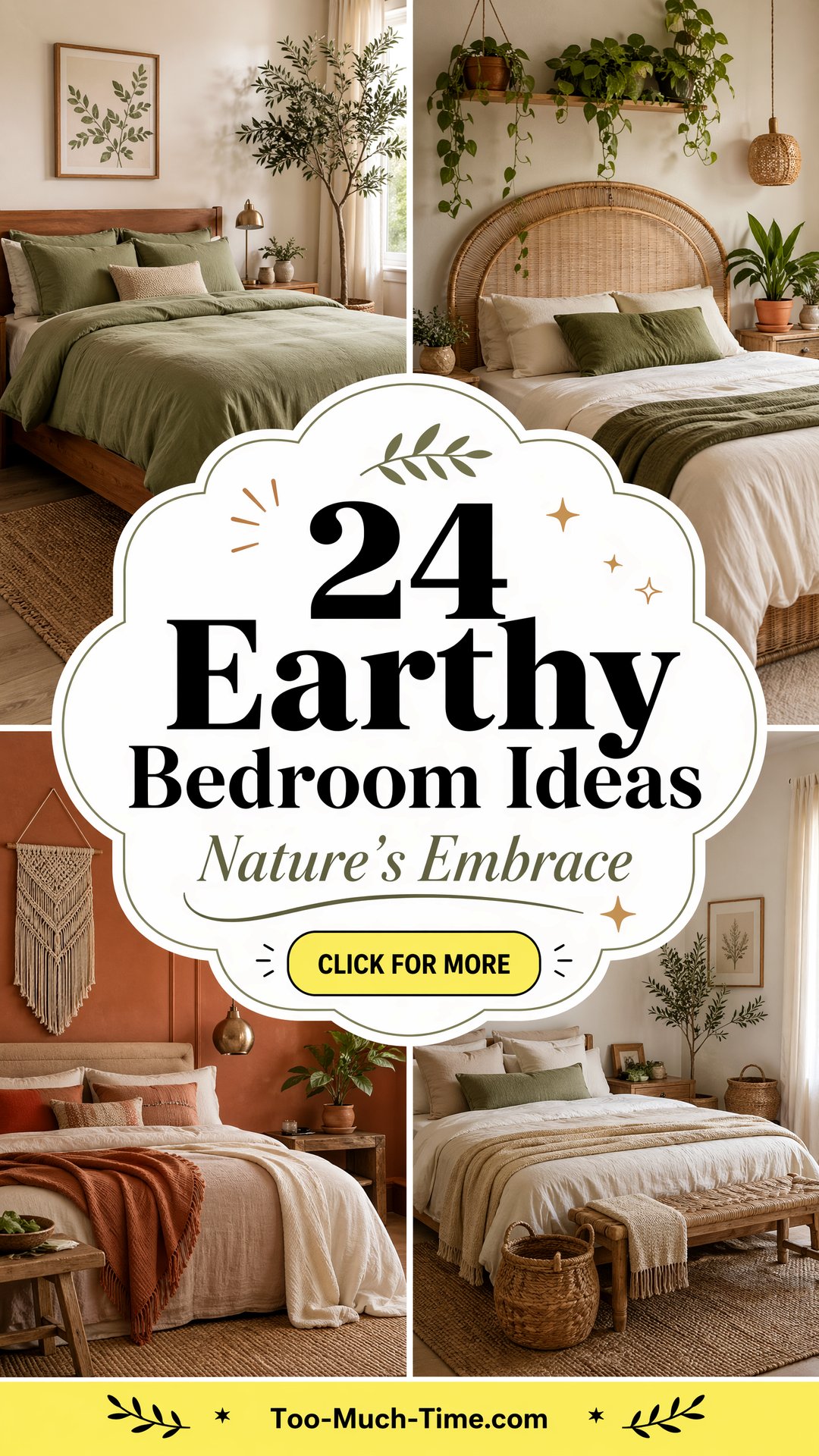 24 Earthy Bedroom Ideas Cozy Design Ideas for Rooms - 24 Earthy Bedroom Ideas: Cozy Design Ideas for Rooms