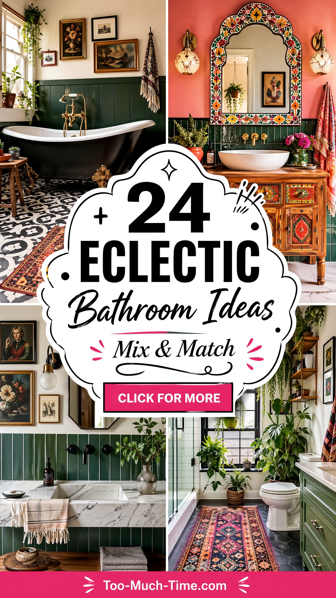 24 Eclectic Bathroom Ideas Cozy Design Ideas for Rooms - 24 Eclectic Bathroom Ideas: Cozy Design Ideas for Rooms