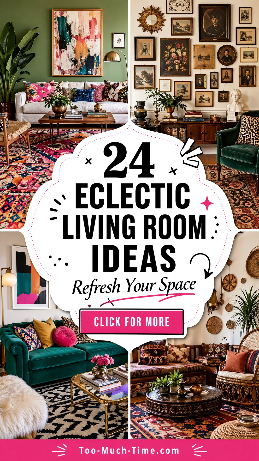 24 Eclectic Living Room Ideas to Refresh Interiors - 24 Eclectic Living Room Ideas to Refresh Interiors